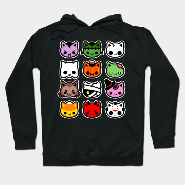 Hallowkitties II Hoodie by evasinmas